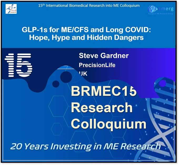 BRMEC15 Presentation banner for GLP-1 presentation from Dr Steve Gardner of PrecisionLife