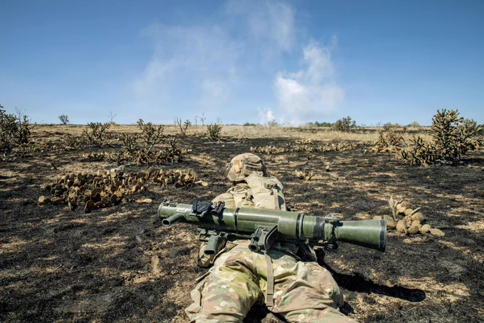 Soldiers with 1-41 IN, 2SBCT, 4ID moved through a combined arms live-fire exercise during Ivy Mass at Pi\u00F1on Canyon Maneuver Site, Colorado.