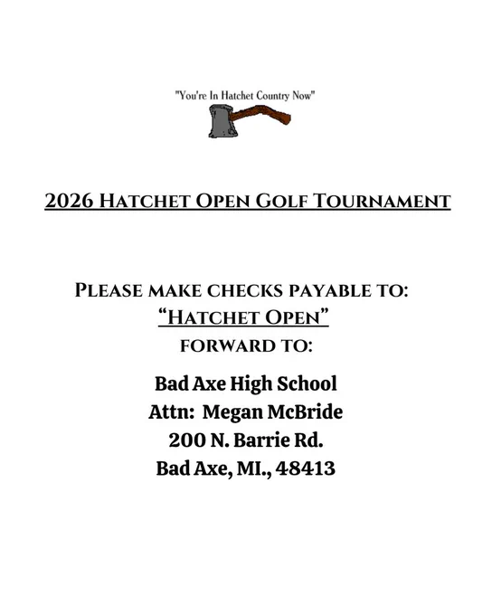 2026 Hatchet Open Golf Tournament