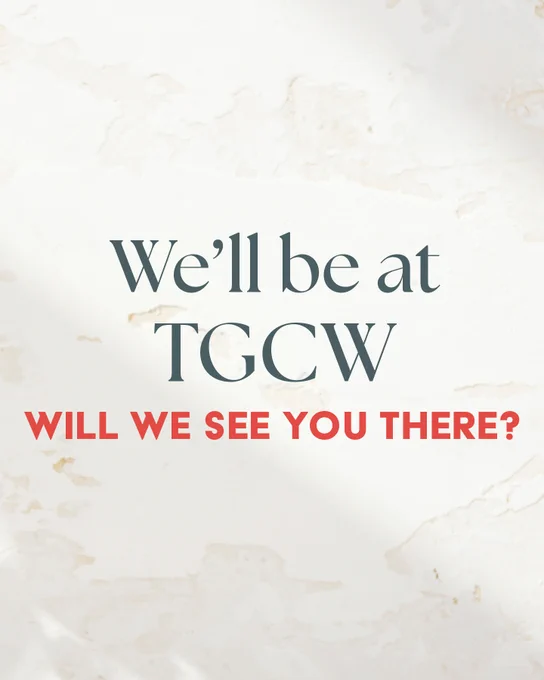 We'll be at TGCW. Will we see you there?