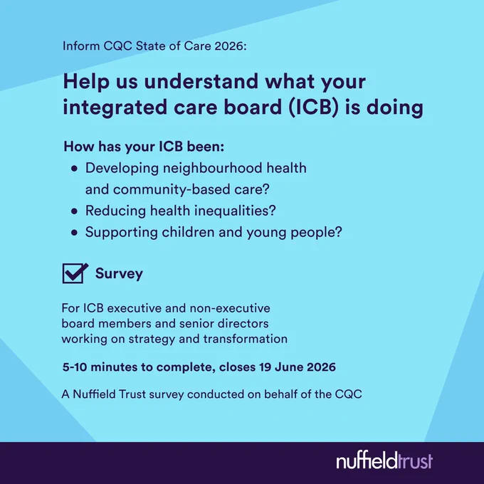 Description of the scope of the CQC State of Care survey. Follow the link in our post for more details.