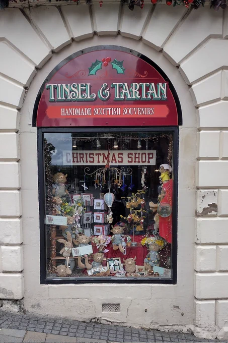 Tinsel & Tartan shop, Stirling.