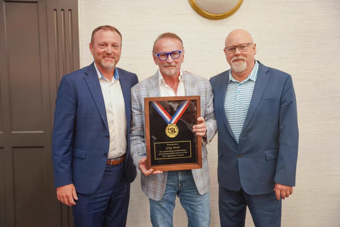Picture of Greg Poole, Jamey Harrison, and Richard Kilgore.