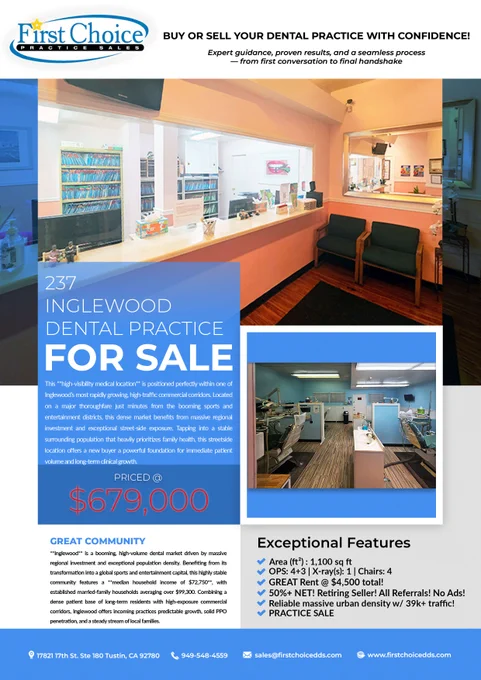 237 Inglewood - Los Angeles Dental Practice for Sale