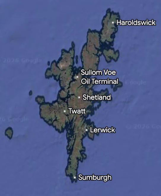 Google Map of Shetland