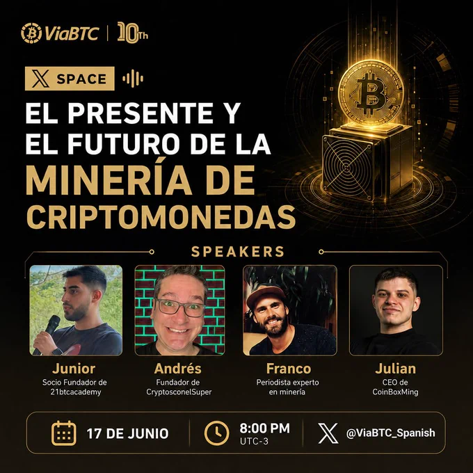 post presente futuro mineria criptomonedas viabtc AMA space