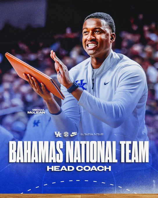 Mikhail McLean is the Bahamas National Team Head Coach. 