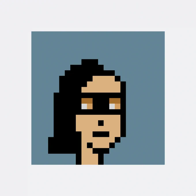 Grid of 0x0947…5e89's 1 CryptoPunks, with 1 newly acquired punk enlarged.
