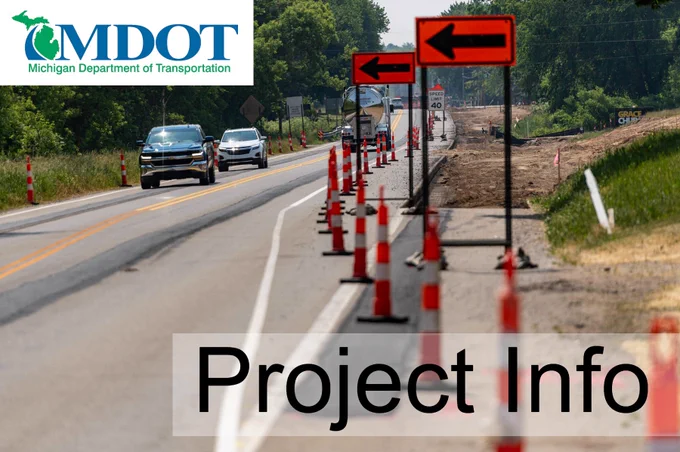 Cones in a work zone.