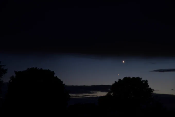 Conjunction Venus and Jupiter.