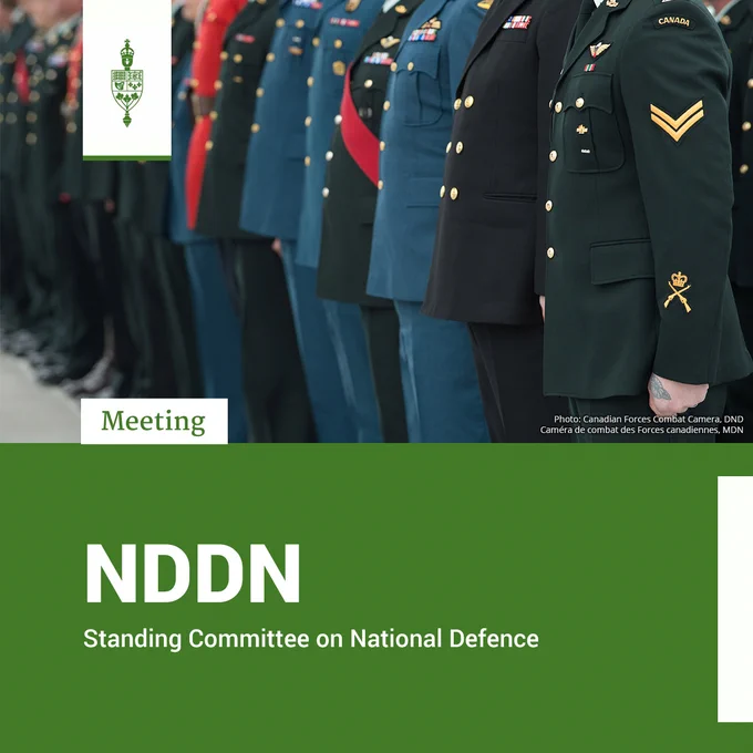 Military officials in a line. 

Meeting	
NDDN
Subcommittee on Agenda and Procedure of the Standing Committee on National Defence

Photo: Canadian Forces Combat Camera, DND
Caméra de combat des Forces canadiennes, MDN