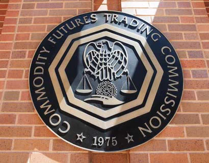 Photo of the CFTC logo. 