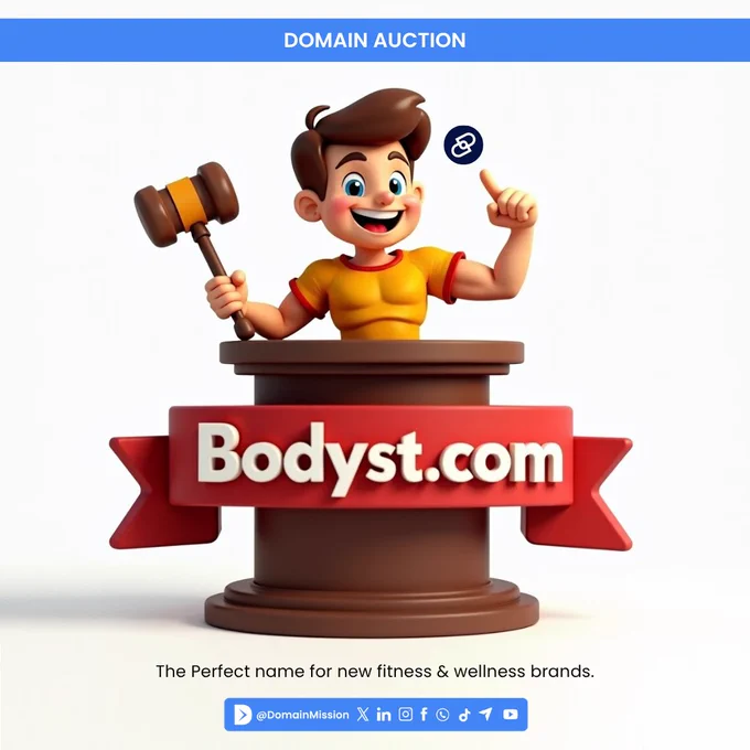 Bodyst .com - The Perfect choice for new fitness & wellness startups - Domain Mission
