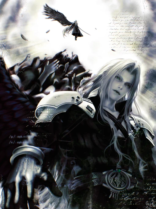 Sephiroth, FF7, illustration