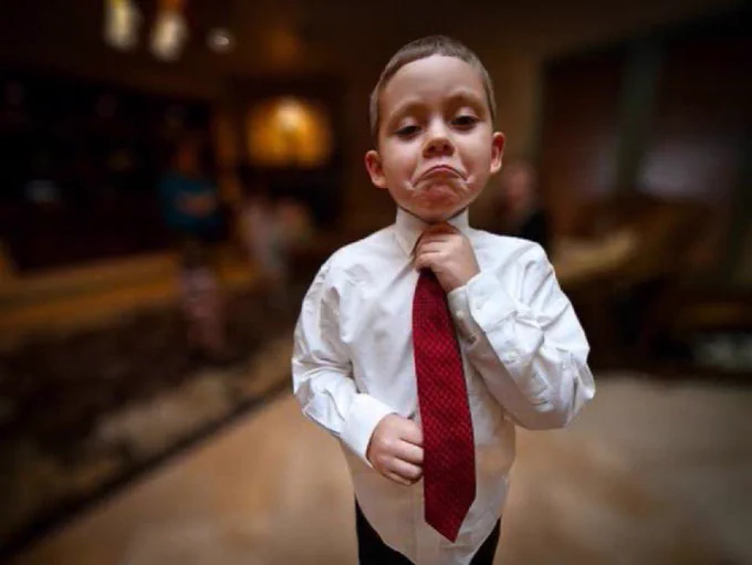Boyy with a tie