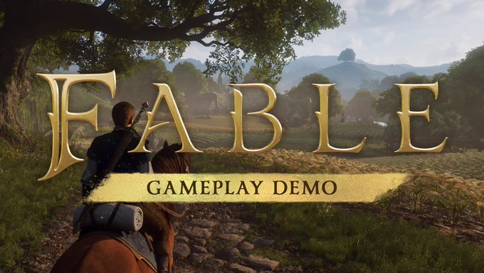 Fable key art with text that reads "Fable Gameplay Demo"