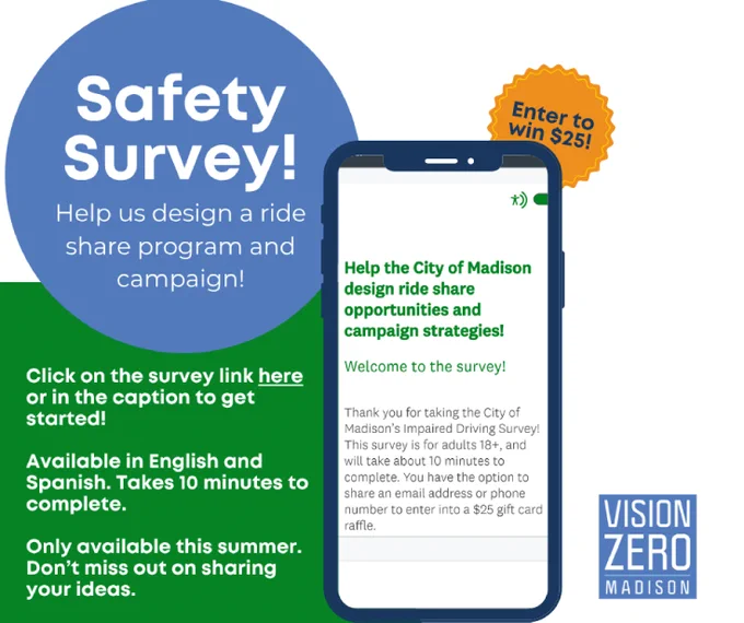 Safety Survey call to action.  Same text as in post.  Everyone invited to participate.