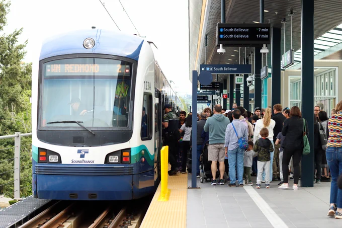 Light rail station