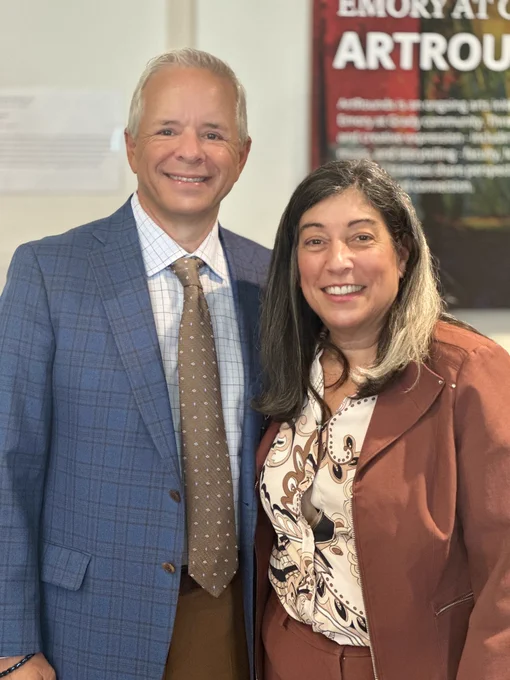 Emory EM Chair Dr. David Wright with Dr. Debra Houry