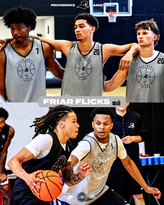 Friar Flicks camera emoji, top photo of Jacob Bannarbie, Miles Byrd and Ryan Sabol