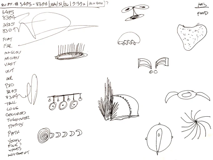 The PRE reveal of sketches.