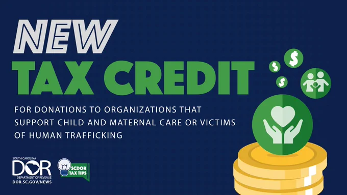 New tax credit for donations to orgs that support child/maternal care or human trafficking victims