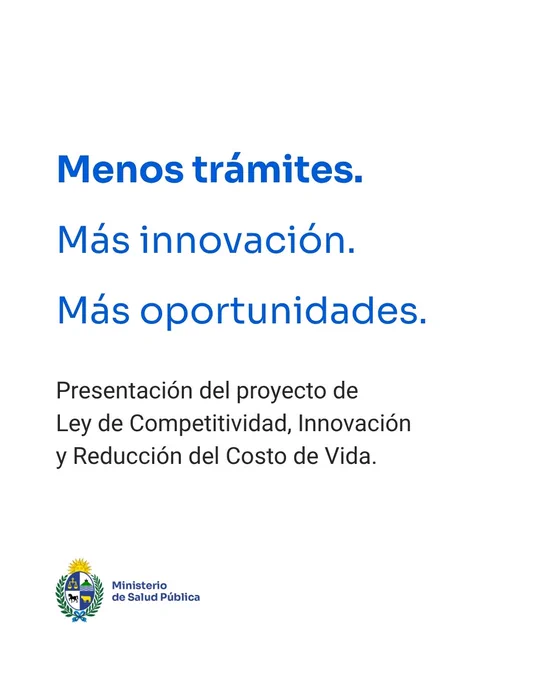 Menos trámites. Más innovación. Más oportunidades.
Presentación del proyecto de Ley de Competitividad, Innovación y Reducción del Costo de Vida.