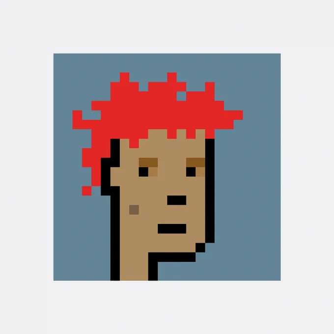 Grid of 0xf46a…6feb's 1 CryptoPunks, with 1 newly acquired punk enlarged.