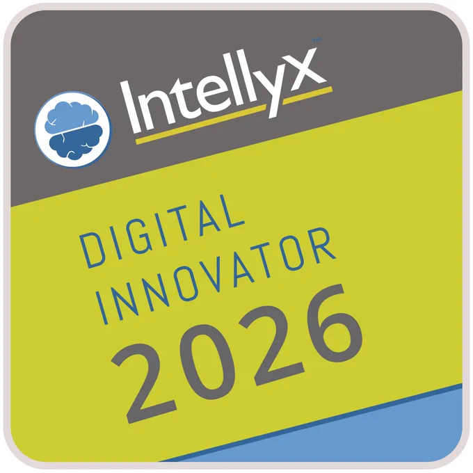Badge displaying the Intellyx logo, featuring the text "Digital Innovator 2026" in bold letters.