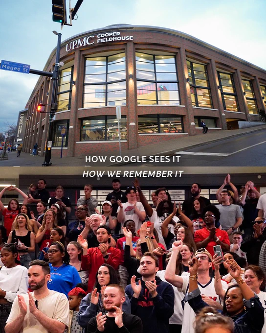 How Google Sees It - UPMC Cooper Fieldhouse
How We Remember It - Fans cheering