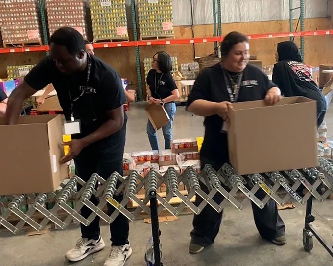 TTUHSC residents volunteer at the West Texas Food Bank.
