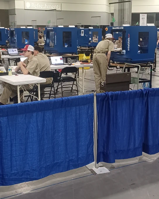 Students compete during skills usa Competition