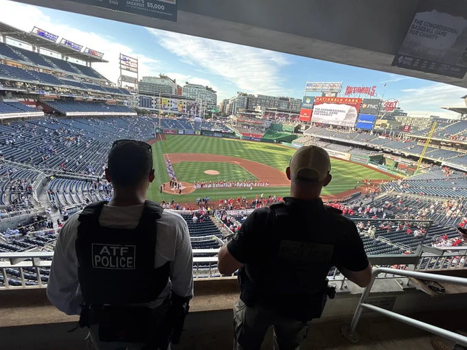 Special Agent Certified Explosive Specialists at the Washington Nationals Game.