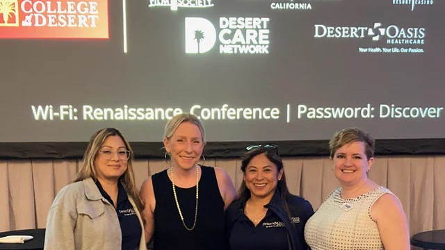 HARC CEO Jenna LeComte-Hinely, Megan Guerra, Cesilia Zazueta, Maria Rodriquez.