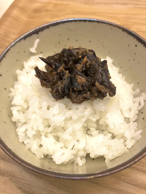 きくらげの佃煮明太味。昨夜と今朝で1パック完食。