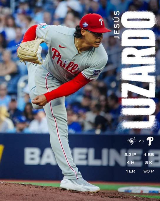 Pitching line graphic for Jesus Luzardo

5.2 IP, 4 H, 1 ER, 4 BB, 8 K, 96 P