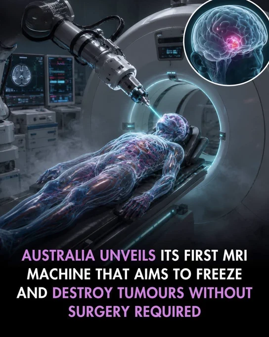 ❄️ FREEZING CANCER: THE FUTURE OF TREATMENT?

Doctors in Australia are using MRI-guided technology to freeze certain tumours instead of removing them with major surgery. The treatment, called cryoablation, creates an "ice ball" around the tumour, destroying cancer cells while helping protect nearby healthy tissue.

With real-time MRI imaging, doctors can precisely target the tumour, potentially reducing pain, recovery time, and surgical risks. It’s an exciting step toward safer and more targeted cancer care.

Source:
University of Queensland. MRI-guided cryoablation research and cancer treatment developments.