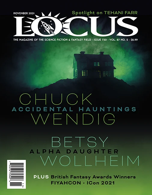 locus magazine cover -- house on an eerie hill