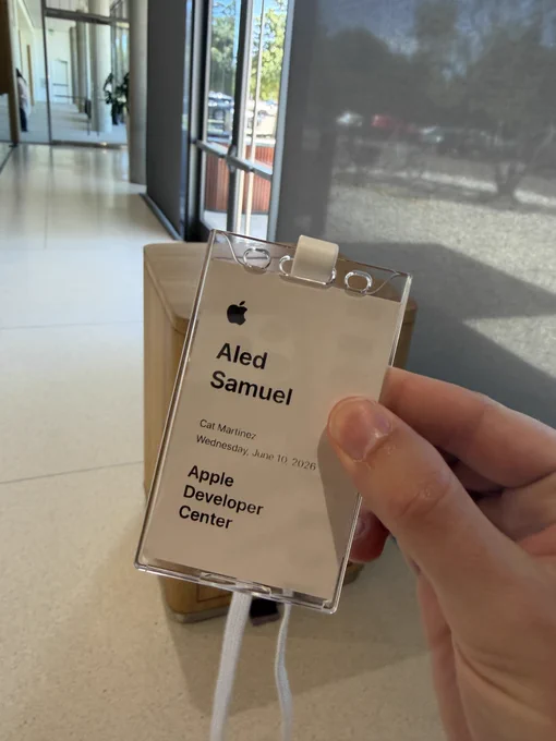 Photo of Aled’s tag.