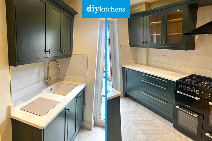 An Innova Bramley Bespoke Painted Shaker #kitchen | DIY Kitchens