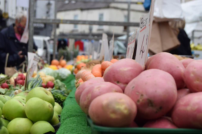 Market stalls