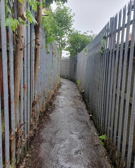 Penygarn Road Lane before and after enforcement and blitz teams
