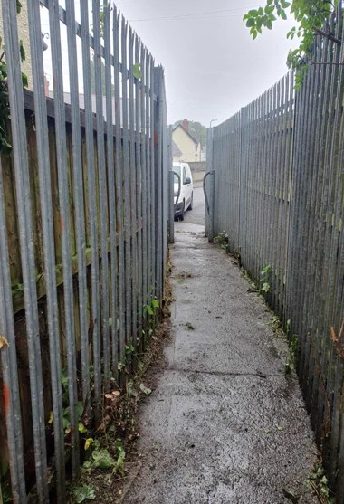 Penygarn Road Lane before and after enforcement and blitz teams