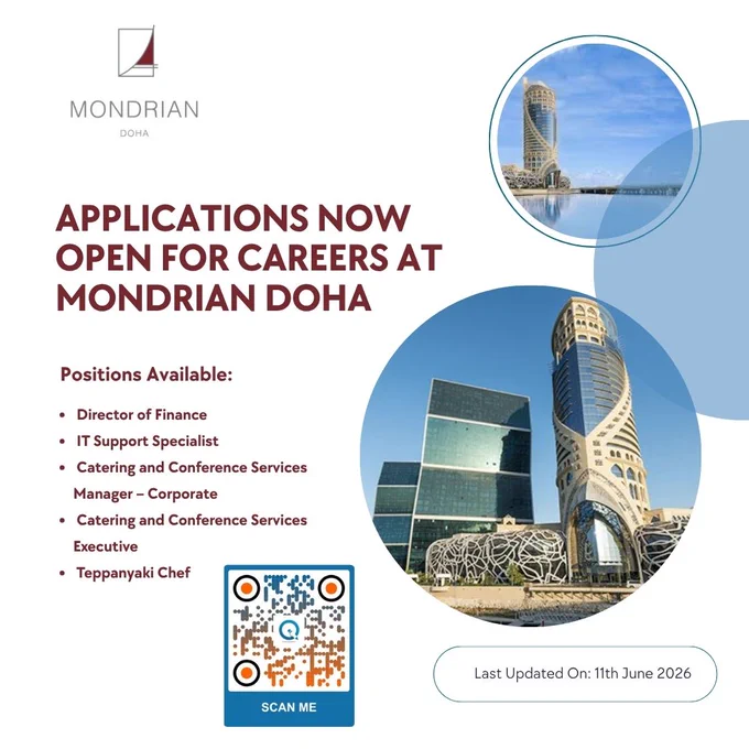 Mondrian Doha Recruitment Offers New Professional Opportunities

Read More & Apply: https://www.inituban.com/2024/04/mondrian-doha-ennismore-accor.html 

The latest recruitment update highlights career opportunities at Mondrian Doha for candidates pursuing hospitality and service excellence.

#MondrianDohaCareers #HospitalityJobs #JoinOurTeam #CareerOpportunities #DohaJobs #ExcellenceInService #DynamicWorkplace #JobOpenings #HospitalityExcellence #ApplyNow