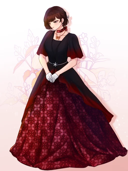 Tulle top ombre ball gown dengan roknya tentu saja motif kawung. Sempet bingung krn lehernya udh ada pita, enaknya kasih kalung apa ga karena takut keramean but eh, f it. Silver belt with sun crest sebagai simbol House of Arkana ceunah. Rambutnya side braid susah bgt cari refnya heu wkwk tapi pokoknya kepang cuma separuh di kiri dijepit pake jepit melati, sisi kanannya jatuh aja 