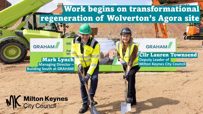 Work begins on transformational regeneration of Wolverton's Agora site