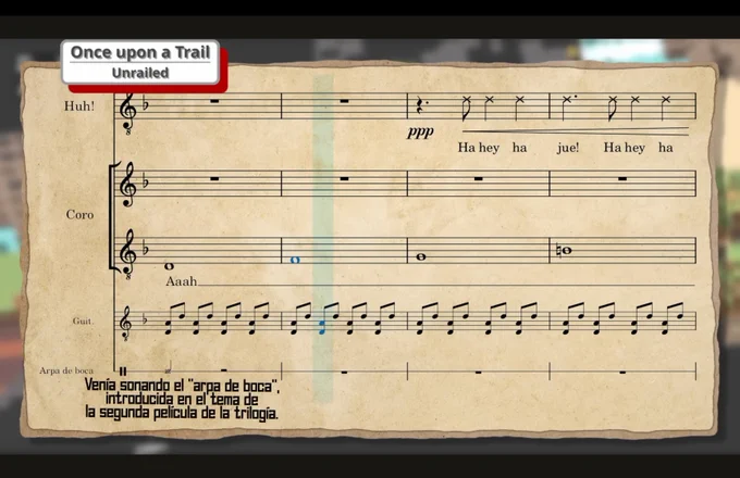 The screenshot shows a part of the transcript from one of our music tracks.