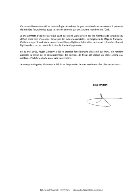 Suite du courrier 