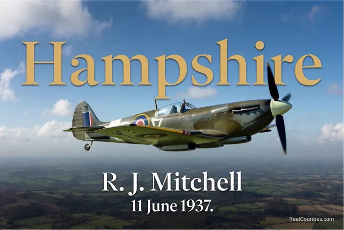 Hampshire - on this day in 1937, spitfire creator RJ Mitchell died - from RealCounties.com