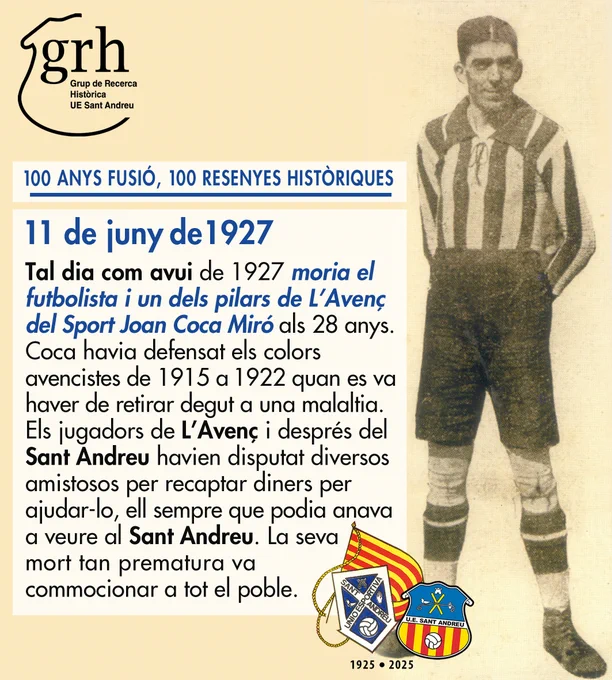 11 de juny "100 anys fusió, 100 resenyes històriques" _ 90  #TalDiaComAvui